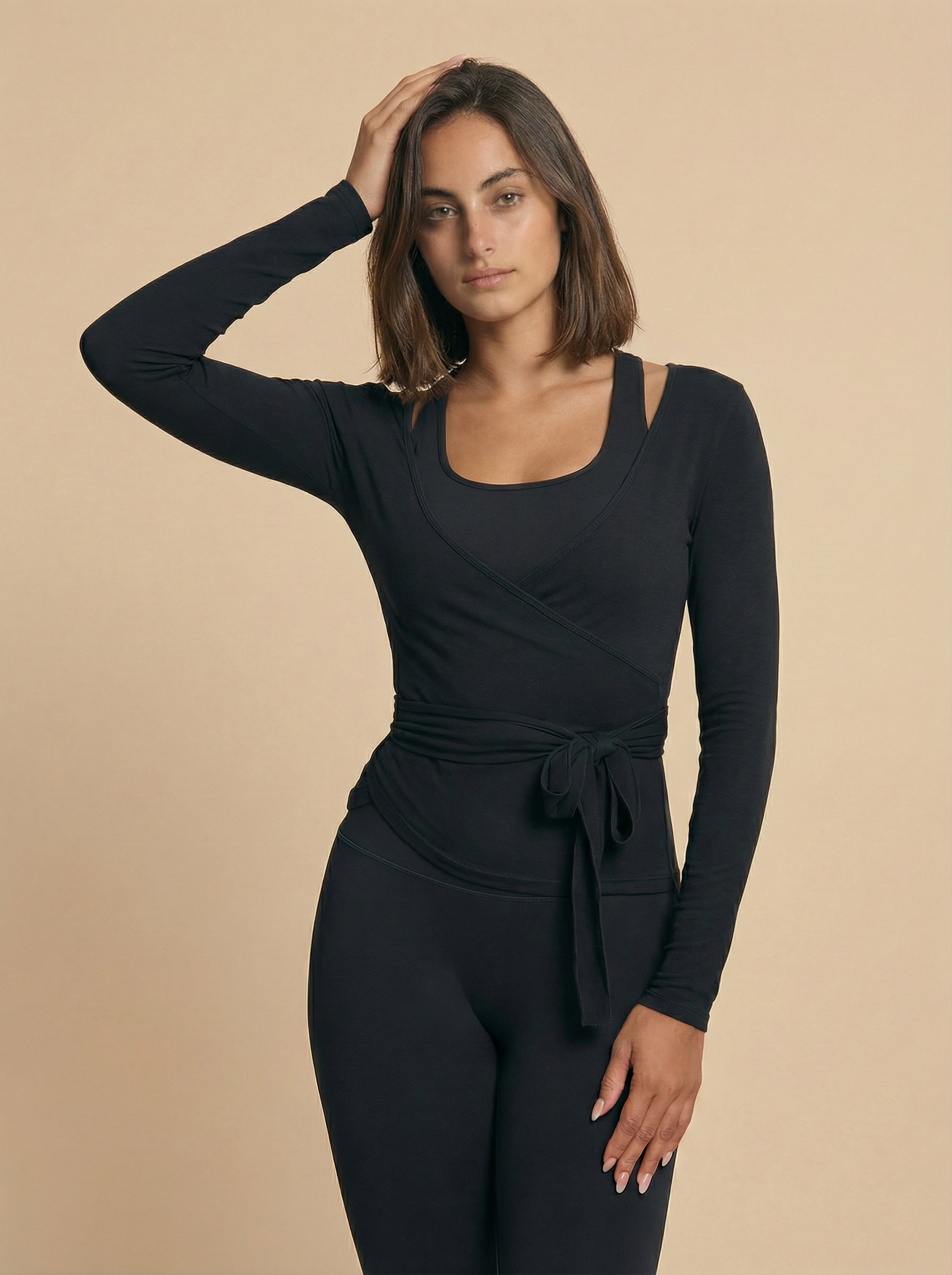 Pilates Wrap Lounge Top