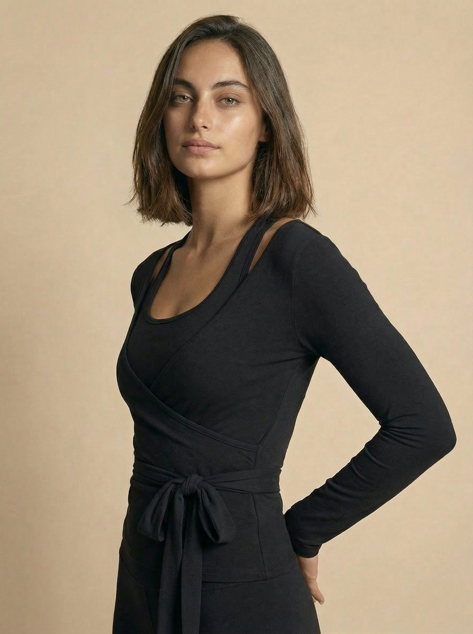 Pilates Wrap Lounge Top